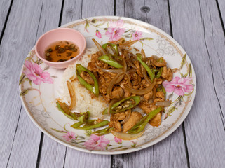 Thai food mixed dishes 