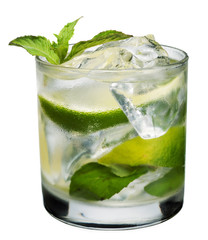 Fresh mojito cocktail isolated