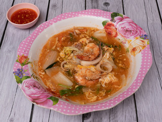 Thai food mixed dishes 