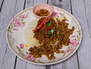 Thai food mixed dishes 