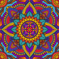 Beautiful print for a scarf, hand-drawn mandala