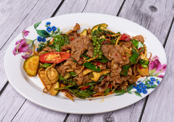 Thai food mixed dishes 