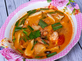 Thai food mixed dishes 
