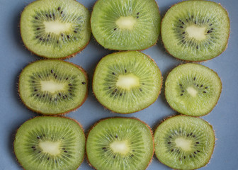 kiwi fruit on a plate
