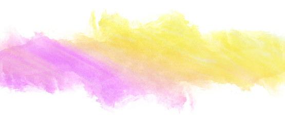 Watercolor stain on a white background. light purple strip