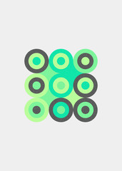 Colour Dots Universe Logo art design illustration