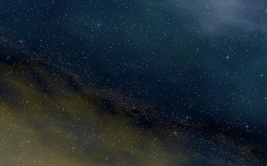 Colorful and beautiful space background. Outer space. Starry outer space texture. 3D illustration