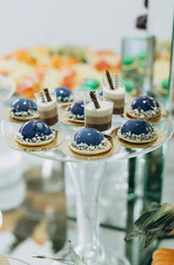 Buffet table at the wedding, sweet 