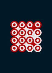 Colour Dots Universe Logo art design illustration