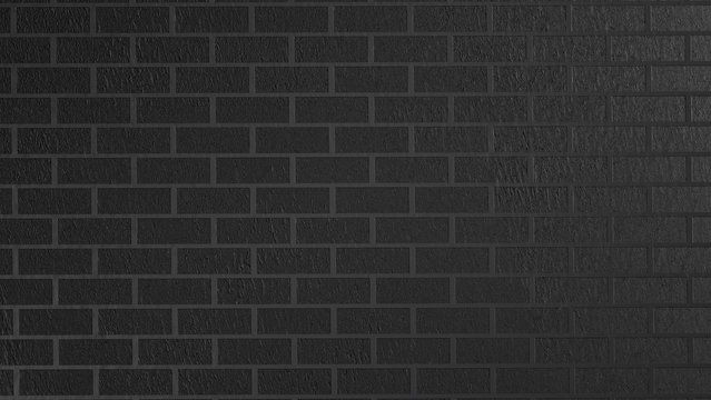 Black brick wall texture background, dark  and grunge wall stone  concrete texture background.