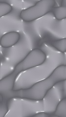 Graphic illustration - liquid pattern dark gray color. Modern abstract background. Design wallpaper. 3D illustration