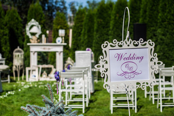 wedding table and chairs