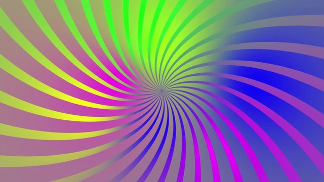 Animated screensaver looped seamlessly. A colorful abstract pattern increases from the center of the screen. Random color transitions.