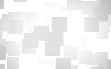 White abstract background. Misty backdrop with grey squares. 3D illustration
