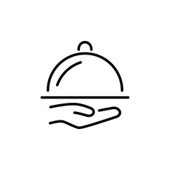 Tray icon. Service symbol modern, simple, vector, icon for website design, mobile app, ui. Vector Illustration