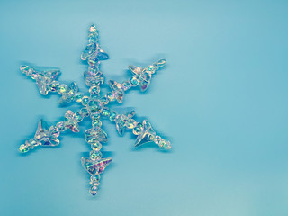 Snowflake holiday background
