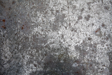 Stained texture of old material with cracks. Turquoise, green, gray, blue color