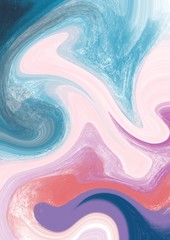 pastel marbling water drop illustration pastel color