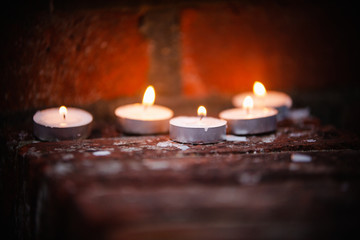 candles in the church