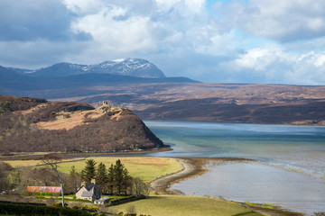Castle Varrich on the Kyle of Tounge sea loch © Scott K Marshall