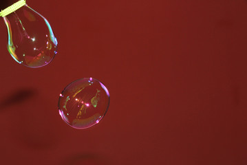 
Soap bubbles with different shapes