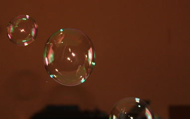 
Soap bubbles with different shapes