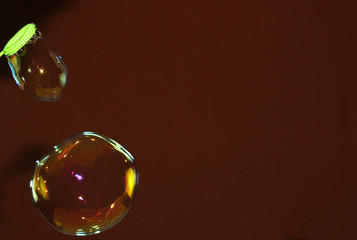 
Soap bubbles with different shapes