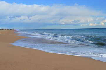 Fototapeta na wymiar Playa invernal
