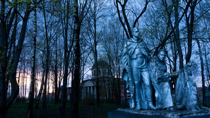 monument to the fallen soldiers in the great Patriotic war. second world war. celebration of the...