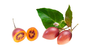 tamarillo isolated on white background