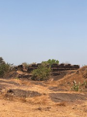 Chapora fort wall remains 