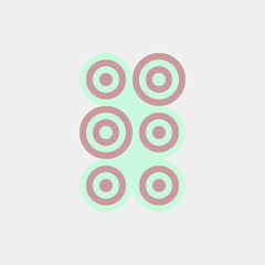 Colour Dots Universe Logo art design illustration