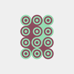 Colour Dots Universe Logo art design illustration © vector_master