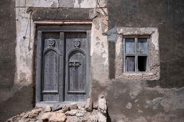 old door in wall, Oman
