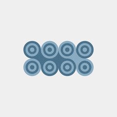 Colour Dots Universe Logo art design illustration