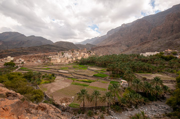 Balad sait Omani old village in wadi bani awf, Oman