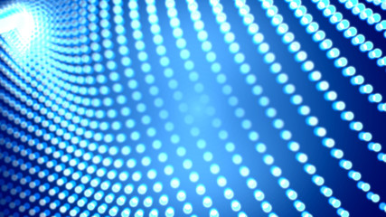 Obraz premium Dot white blue wave light screen gradient texture background. Abstract technology big data digital background. 3d rendering.