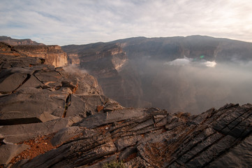 jabal Shams mountain and grand canyon, Oman
