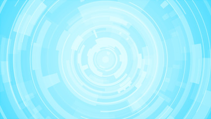 Circle white blue bright technology Hi-tech background. Abstract graphic digital future concept design.
