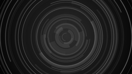 Fototapeta premium Circle black gray technology Hi-tech dark background. Abstract graphic digital future concept design.