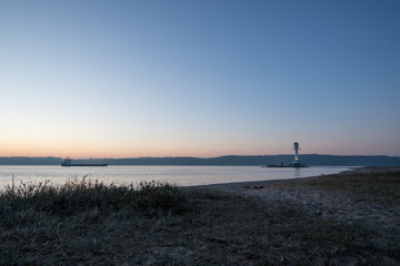 Leuchtturm auf der Ostsee in Kiel 