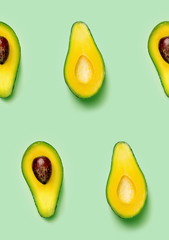 the avocado halves pattern