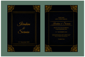 Luxury mandala background with golden pattern