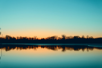 Naklejka premium Sqaure Lake Lake Orion, Michigan
