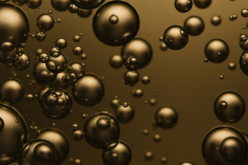 Dark golden bubbles