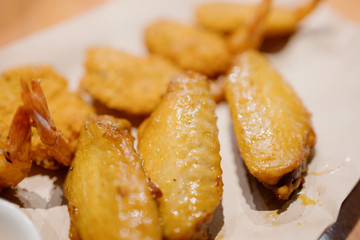 fried chicken nuggets