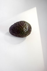 avocado on a white background