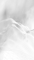 Obraz premium White abstract background. Hi tech network. Cyberspace grid. Outer space. Starry outer space texture. 3D illustration