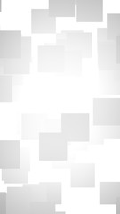 White abstract background. Misty backdrop with grey squares. 3D illustration