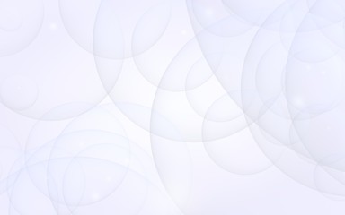 Abstract white background. Backdrop with light transparent bubbles. 3D illustration